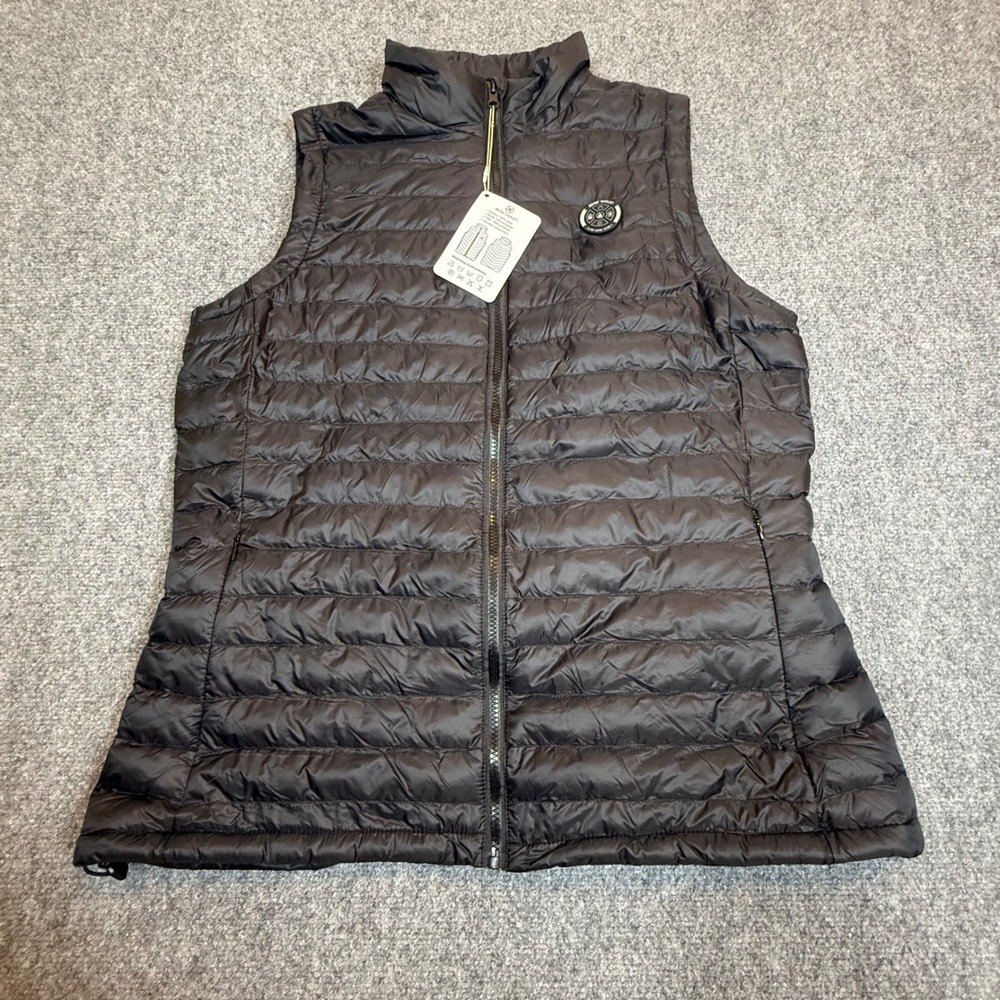 BeneViolet Heated Puffer Vest Black Unisex All-Area Heating System 3.0 Large NWT